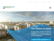 Tablet Screenshot of bluegateantwerp.eu